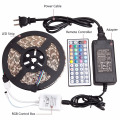 LED Strip Lights SMD 5050 Waterproof 16.4ft 5M 60leds/meter RGB Color Changing Flexible LED Rope Lights with12V 5A Power Supply